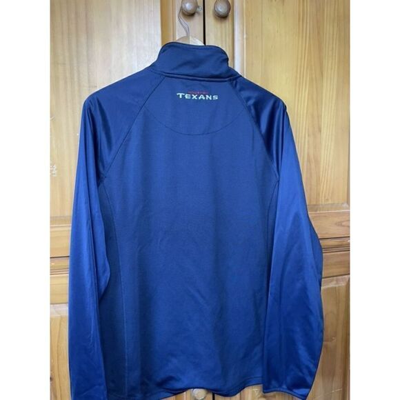 Houston Texans NFL 1/4 Zip Athletic Sweatshirt Men’s Medium - Picture 3 of 5